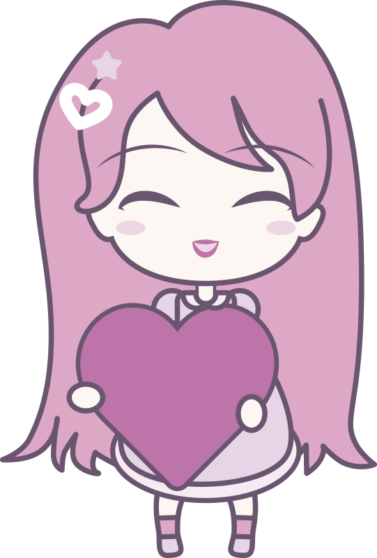 Çocukta pvc halı anime kızı sevgi getiriyor - TenStickers