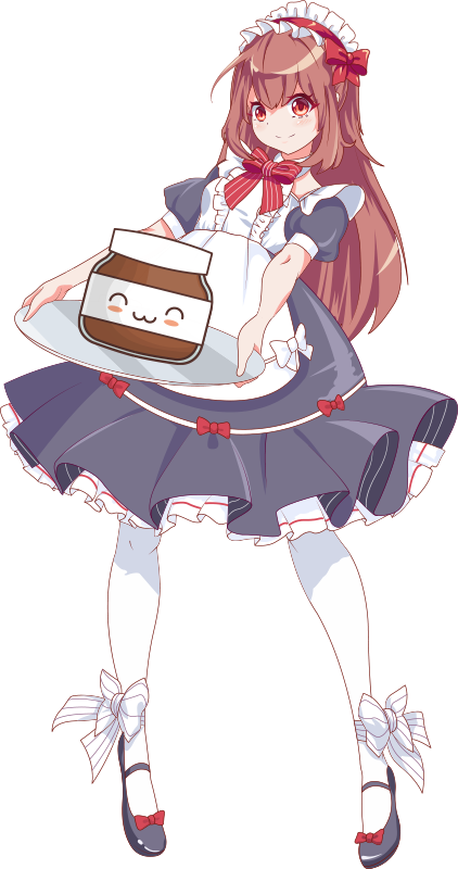 Çocukta pvc halı nutella ile anime kızı - TenStickers