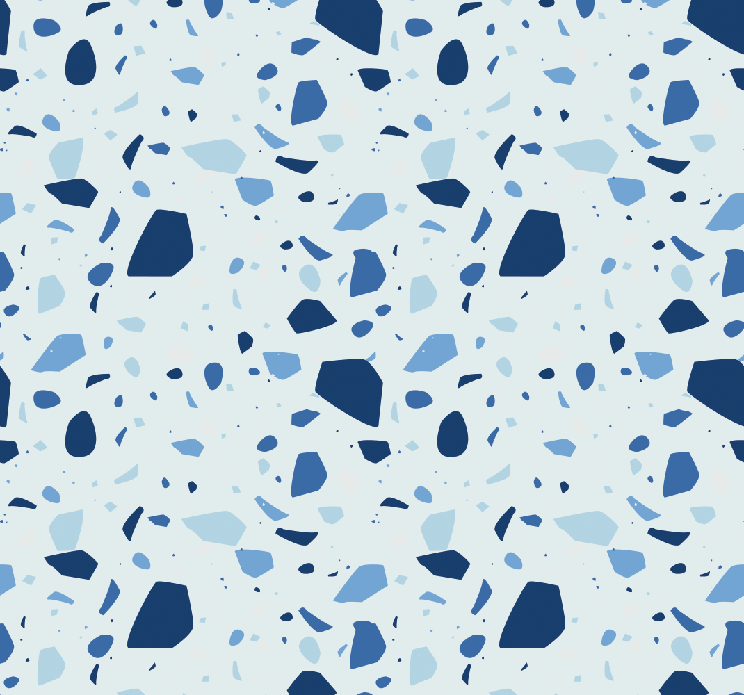 Banyo pvc halı mavi terrazzo - TenStickers