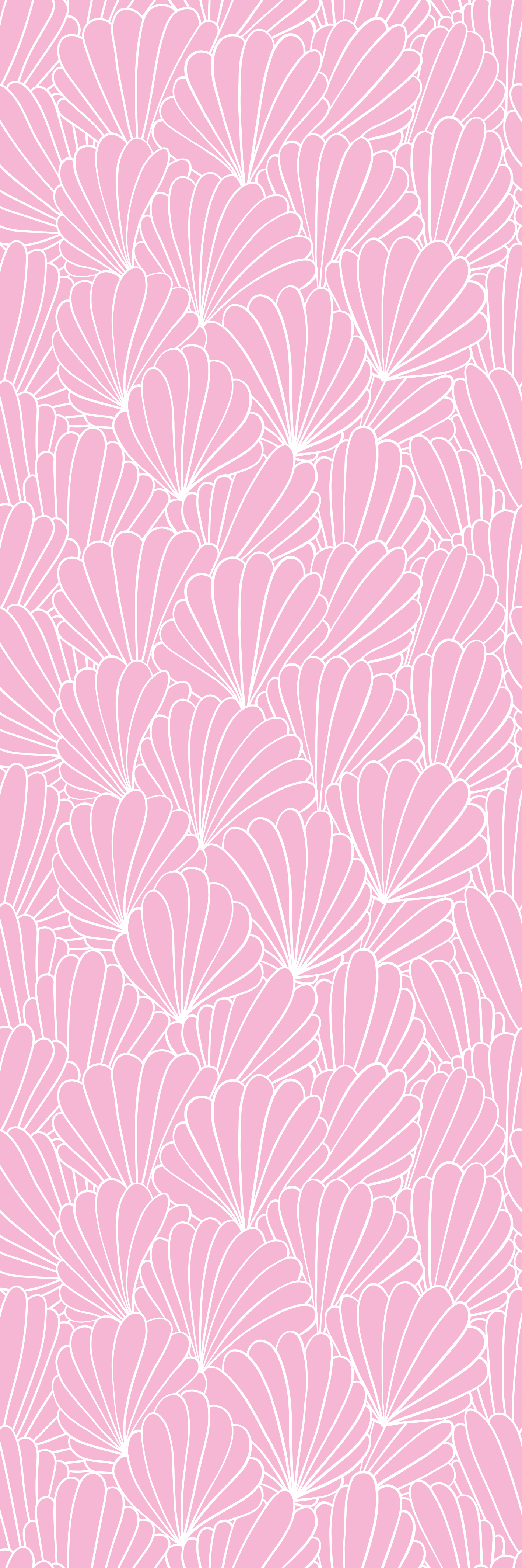 Banyo pvc halı kawaii tarzı pembe kabuklar - TenStickers