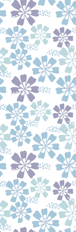 Banyo pvc halı pastel Çiçek deseni - TenStickers