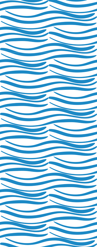 Banyo pvc halı küçük dalga deseni - TenStickers