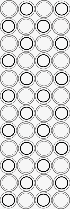 Banyo pvc halı siyah ve gri daire desenli - TenStickers