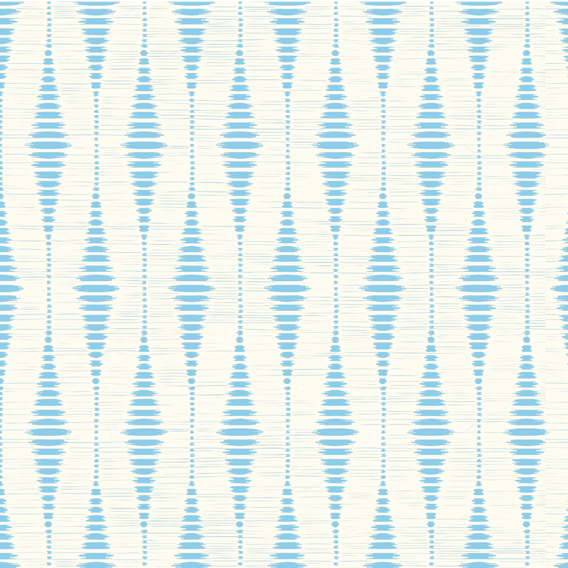 Geometrik pvc halı açık mavi rabaul ikat - TenStickers