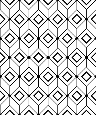 Geometrik pvc halı modern elmas unsurlar - TenStickers