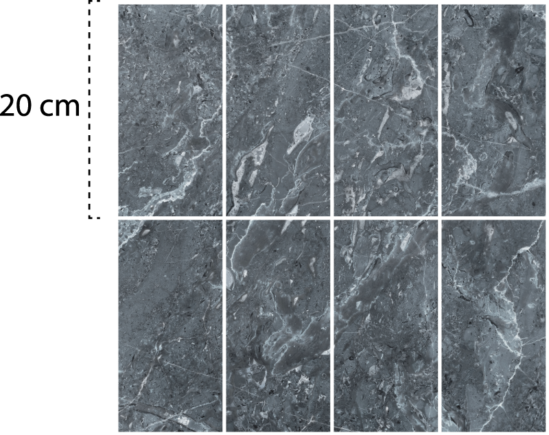Banyo pvc halı gri mermer desenli - TenStickers