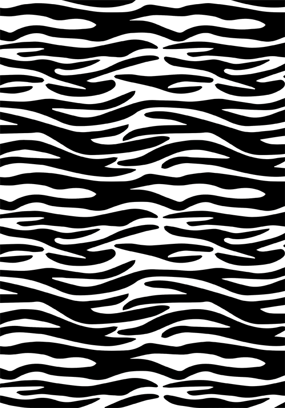 Banyo pvc halı zebra desenli duş perdesi - TenStickers