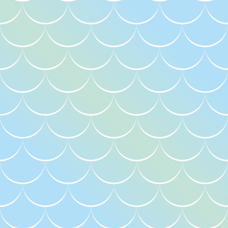 Banyo pvc halı pastel pullu desenli - TenStickers