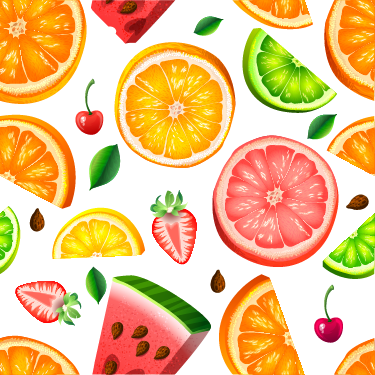 Mutfak pvc halı meyve desenli halı - TenStickers