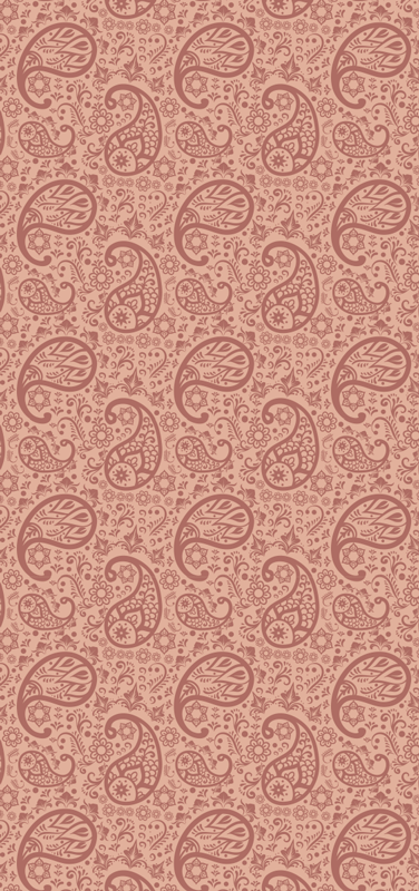 Mutfak pvc halı - paisley desenli buzdolabı - TenStickers
