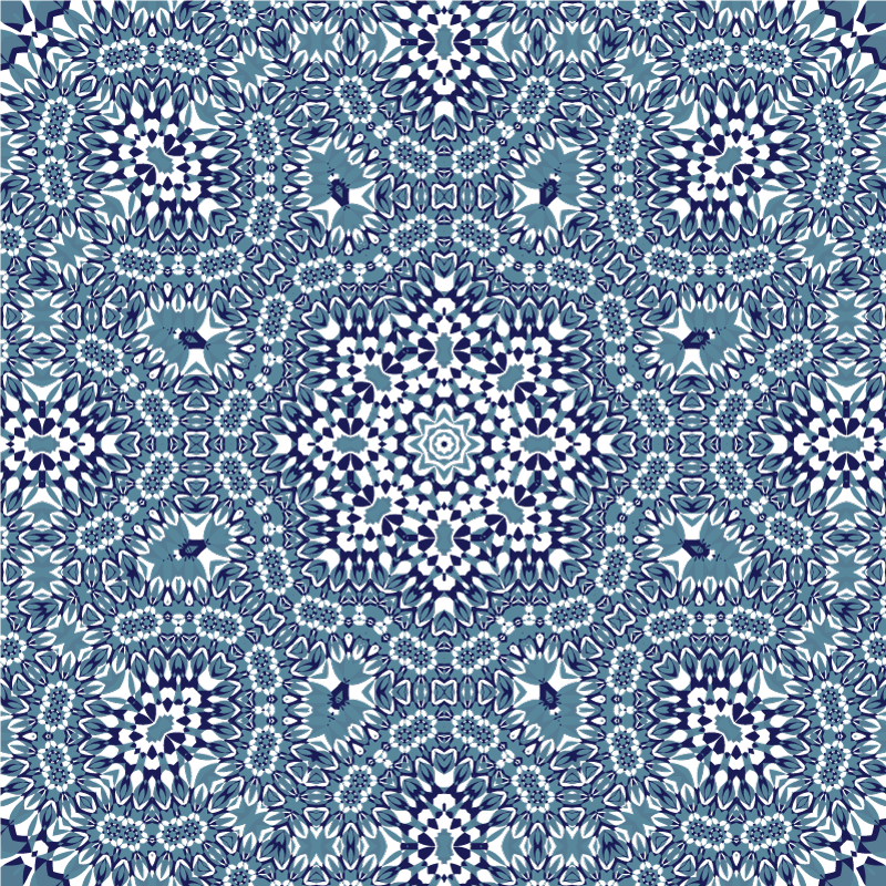 Mutfak pvc halı mozaik mandala - TenStickers