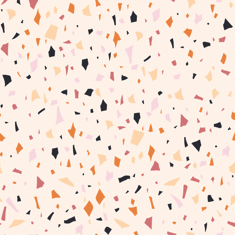 Mutfak pvc halı gri terrazzo levha - TenStickers