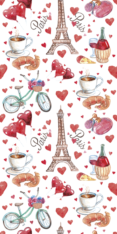 Mutfak pvc halı aşk paris - TenStickers