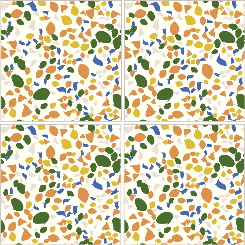 Mutfak pvc halı - terrazzo desenli - TenStickers