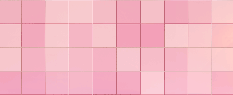 Mutfak pvc halı pembe kare fayanslar - TenStickers