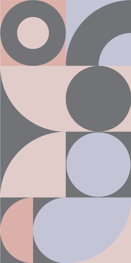 Mutfak pvc halı geometrik daire deseni - TenStickers