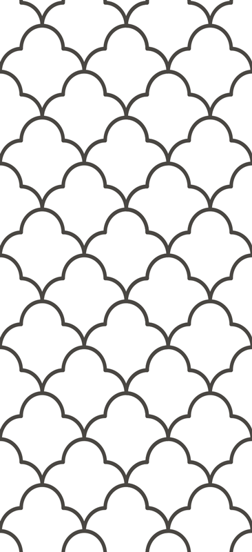 Mutfak pvc halı geometrik fas tasarımı - TenStickers