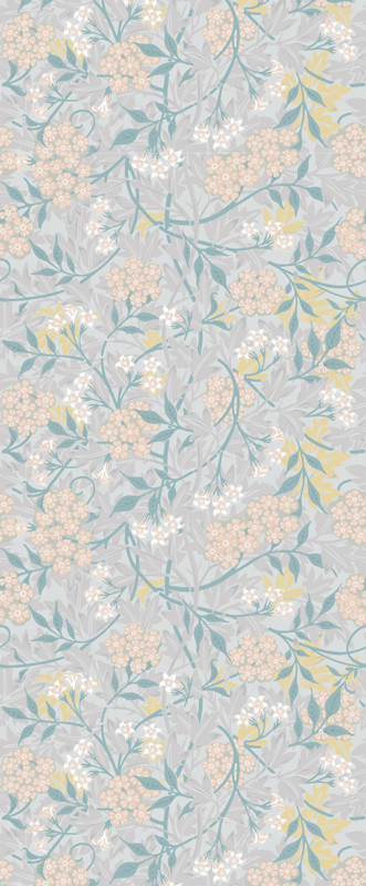 Yatak odası pvc halı 80'ler çiçekli şık desen - TenStickers