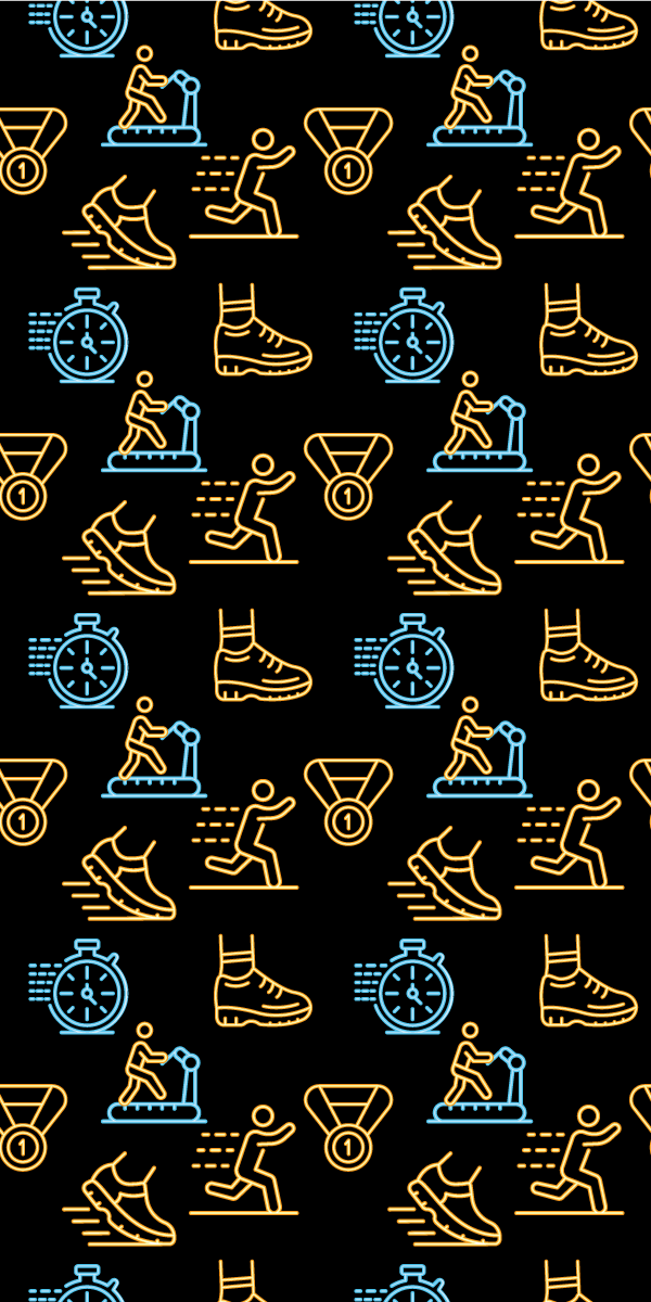 Yatak odası pvc halı neon renkli vektör simgeleri - TenStickers