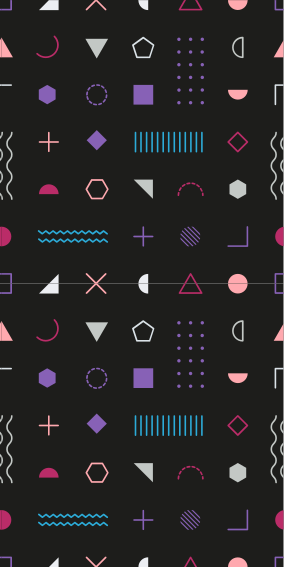 Yatak odası pvc halı çok renkli retro geometrik şekiller - TenStickers