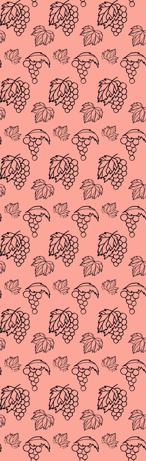 Yatak odası pvc halı afrika tarzı pembe üzüm deseni - TenStickers