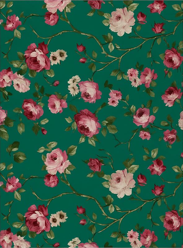 Yatak odası pvc halı ağaç Çiçekleri deseni - TenStickers