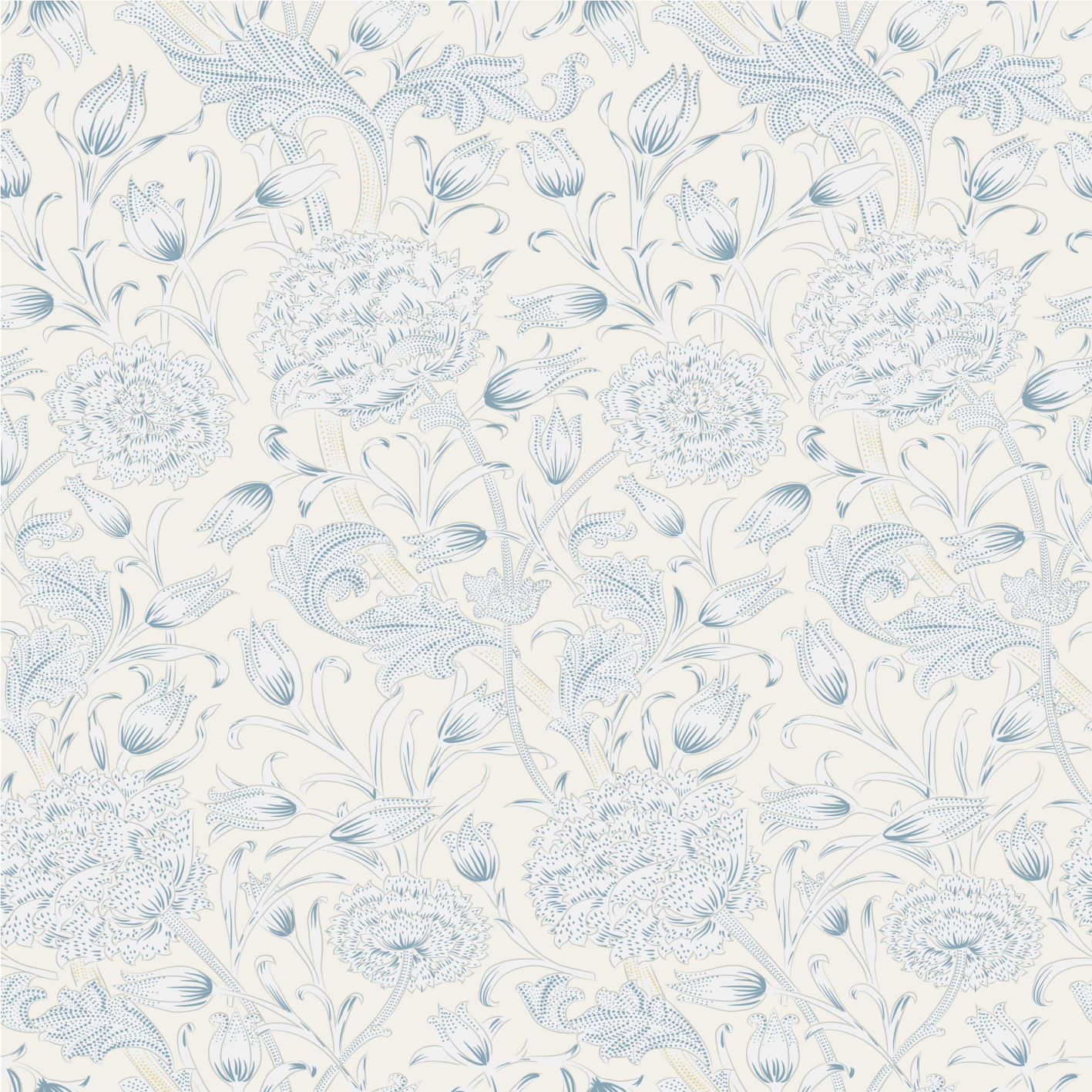 Yatak odası pvc halı - dolap için çiçek desenli - TenStickers