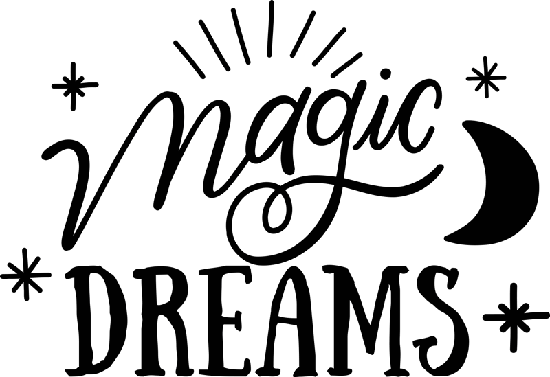 Yatak odası pvc halı büyülü rüyalar - TenStickers