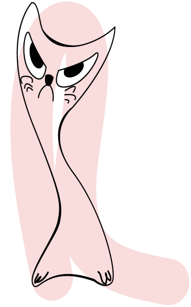 Yatak odası pvc halı pembe çizgili kedi desenli - TenStickers