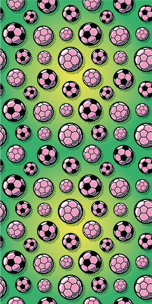 Yatak odası pvc halı gradyan futbol sahası arka planı - TenStickers