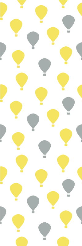 Yatak odası pvc halı - pantone hava balonu - TenStickers