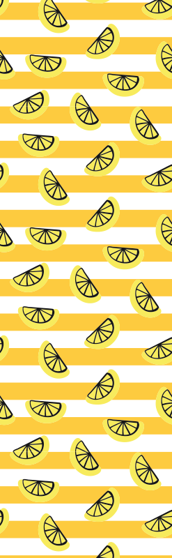 Yatak odası pvc halı limon sembollü tasarım - TenStickers