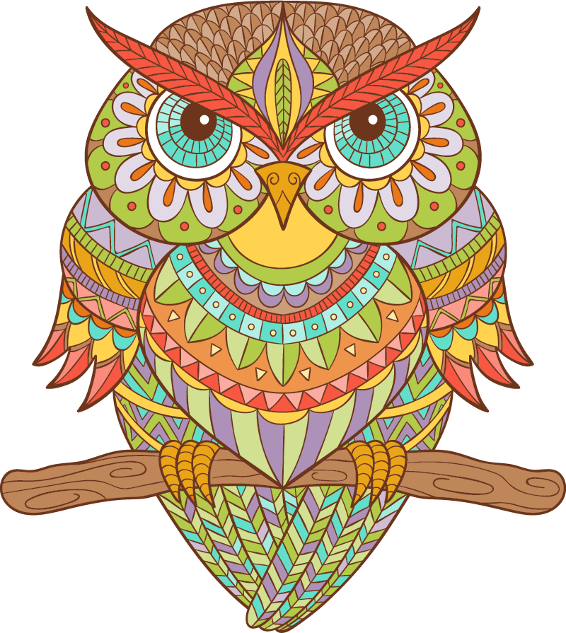 Yatak odası pvc halı ave huichol - TenStickers