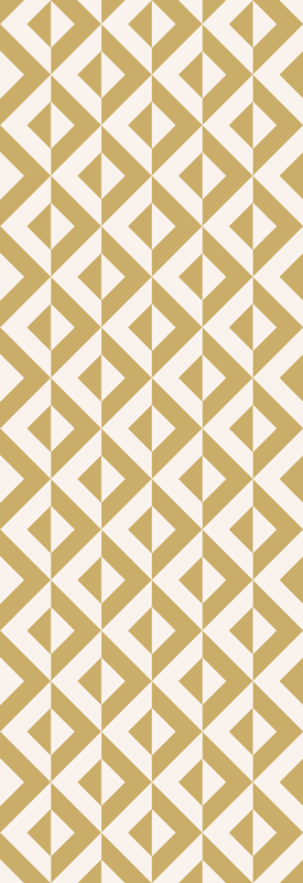 İskandinav pvc halı sarı geometrik desen - TenStickers