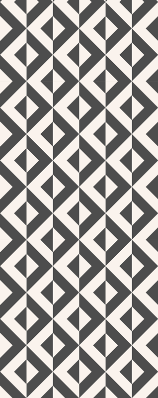 İskandinav pvc halı geometrik mono desenli - TenStickers