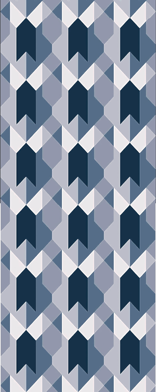 İskandinav pvc halı geometrik kopenhag deseni - TenStickers