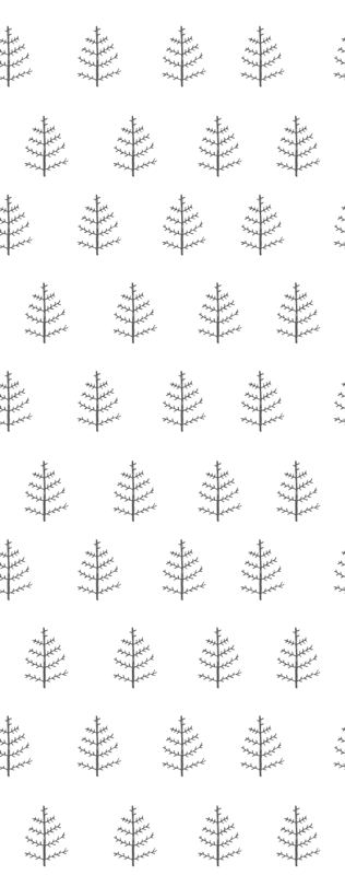 İskandinav pvc halı gri minimalistik ağaç şekilleri - TenStickers