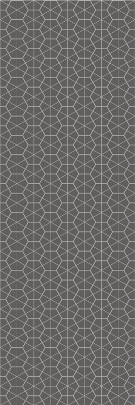İskandinav pvc halı - minimalist altıgen desen japandi tarzı - TenStickers