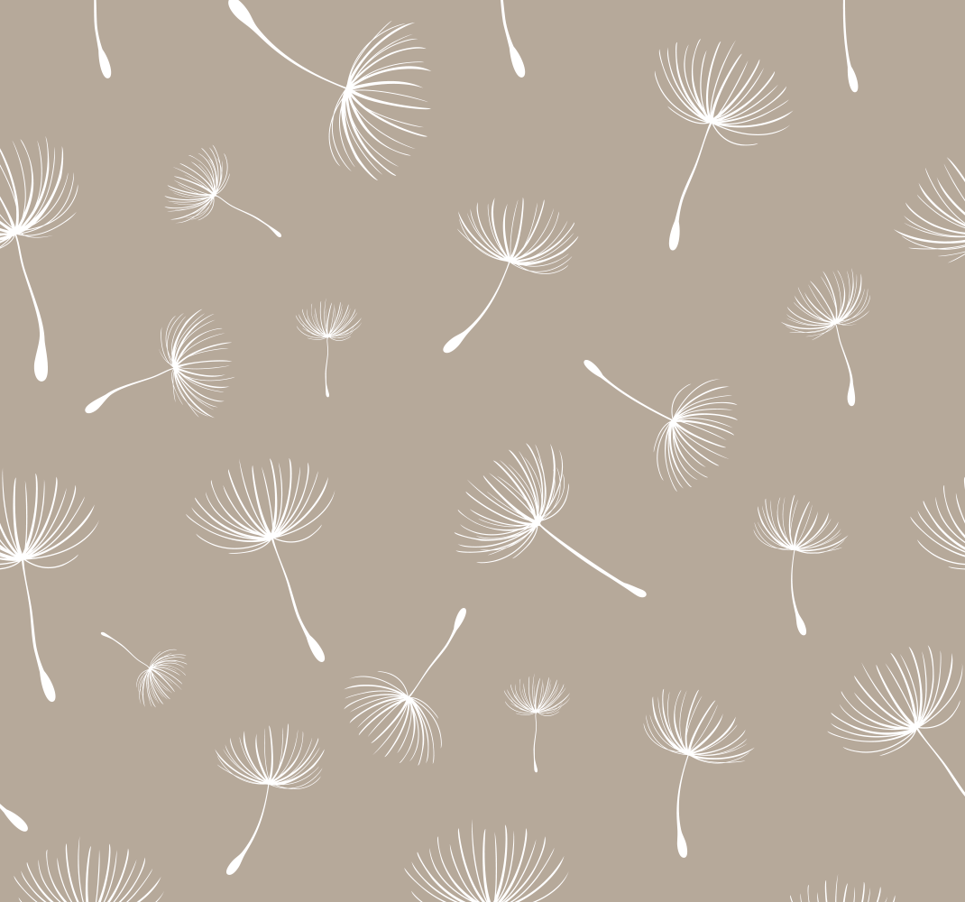 Doğa pvc halı dandelion yama deseni - TenStickers