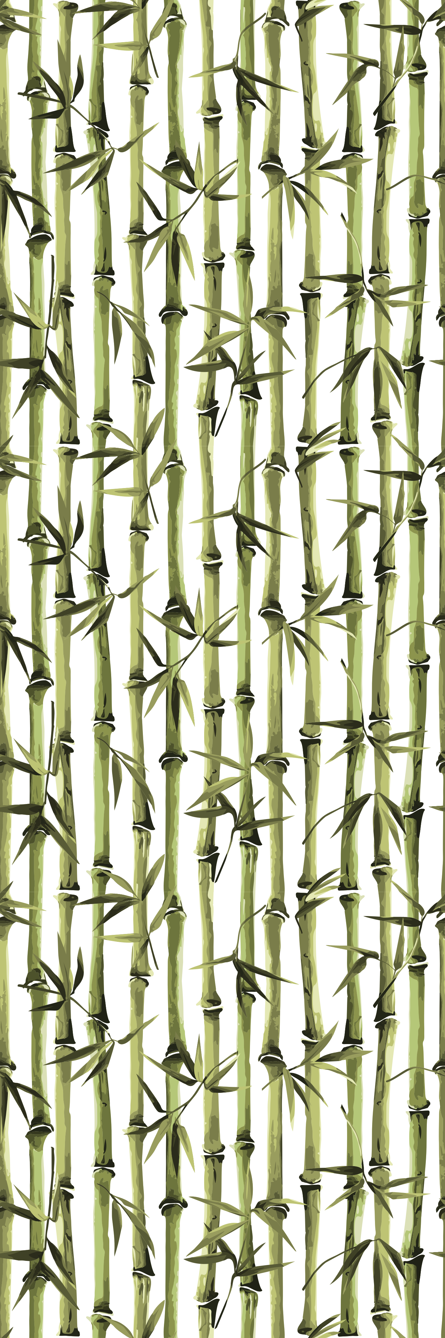 Doğa pvc halı bambu desenli dallar - TenStickers