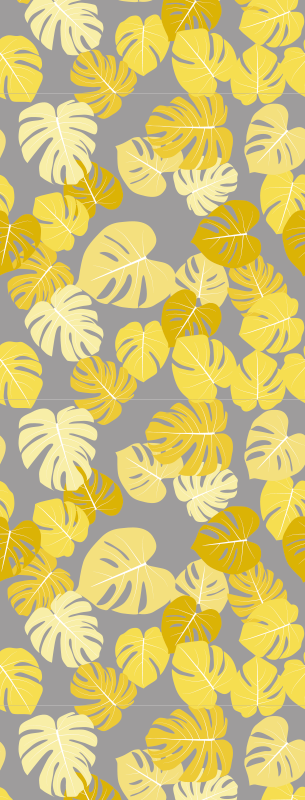 Doğa pvc halı pantone monstera yaprağı - TenStickers
