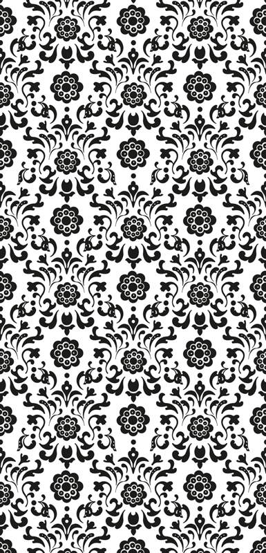Vintage pvc halı kraliyet damask tarzı - TenStickers