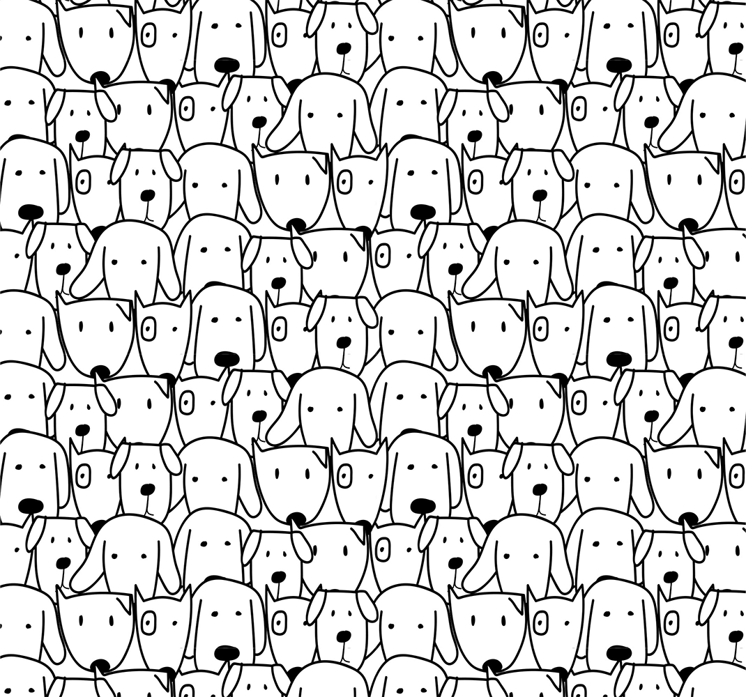 Hayvan pvc halı sevimli köpek desenli - TenStickers
