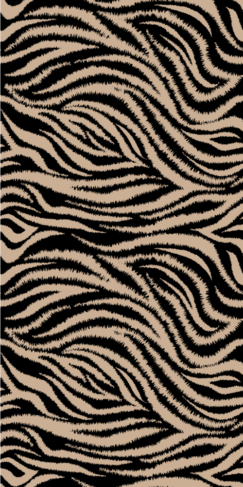 Hayvan pvc halı - zebra Çizgili desen - TenStickers