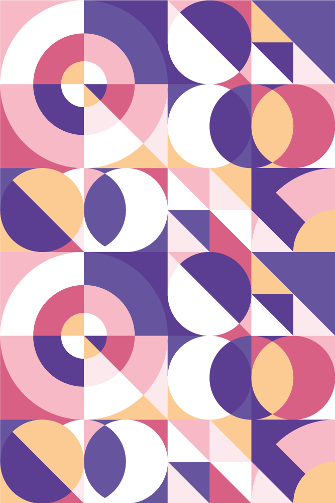 Modern pvc halı soyut figürler geometrik sanat - TenStickers