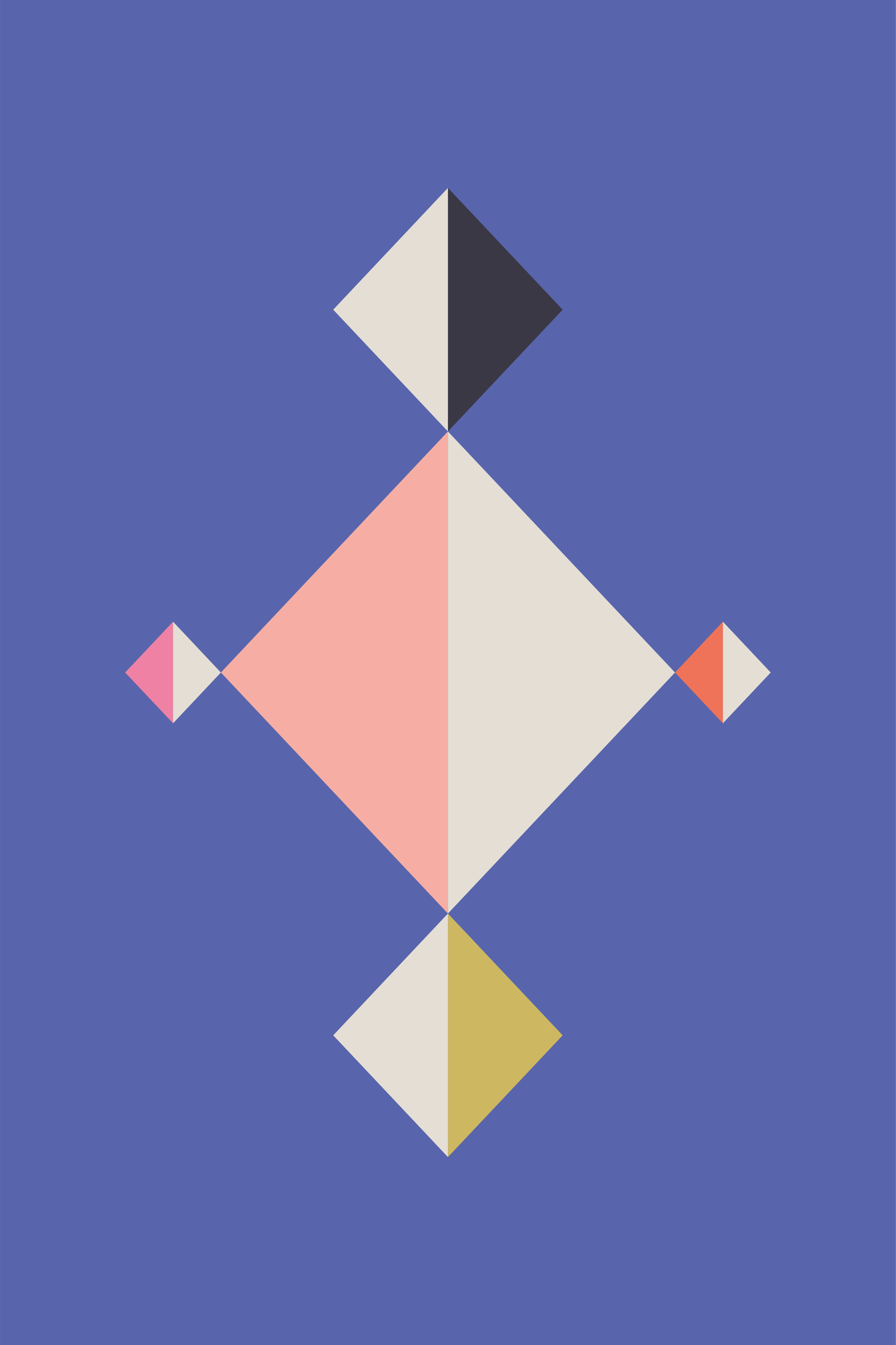 Modern pvc halı geometrik desen sanatı - TenStickers