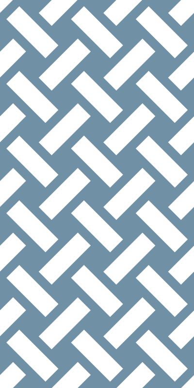 Doku pvc halı geometrik mavi kare desenli - TenStickers