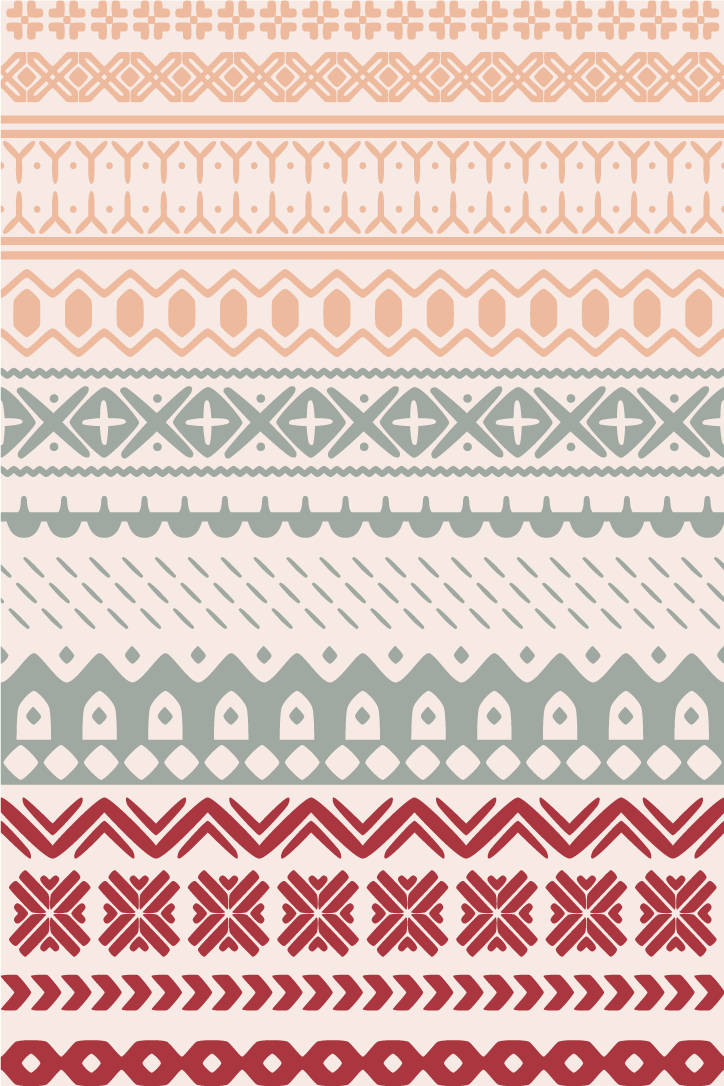 Doku pvc halı viking deseni vintage - TenStickers