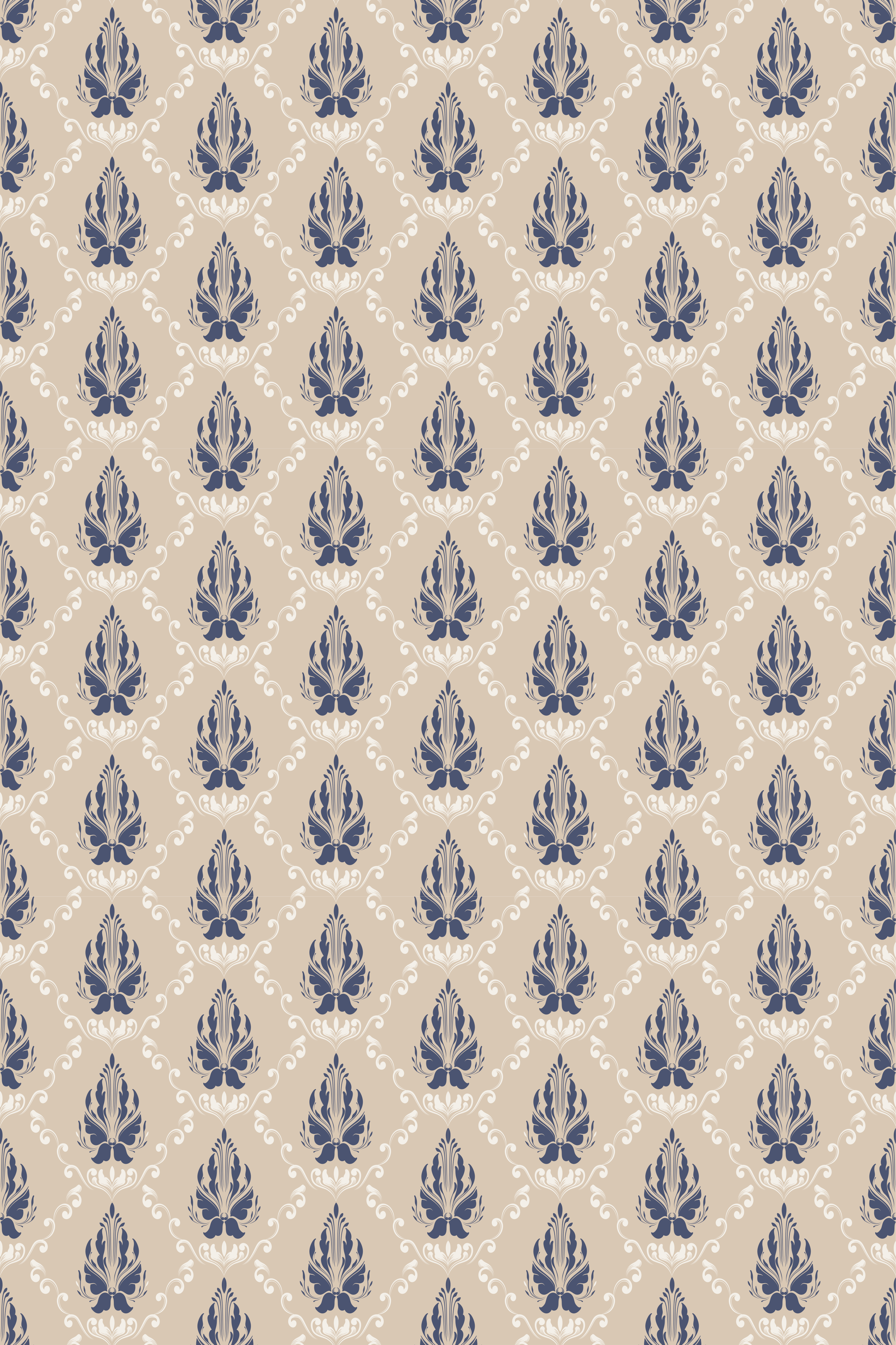Stensil desenli vintage pvc halı - TenStickers