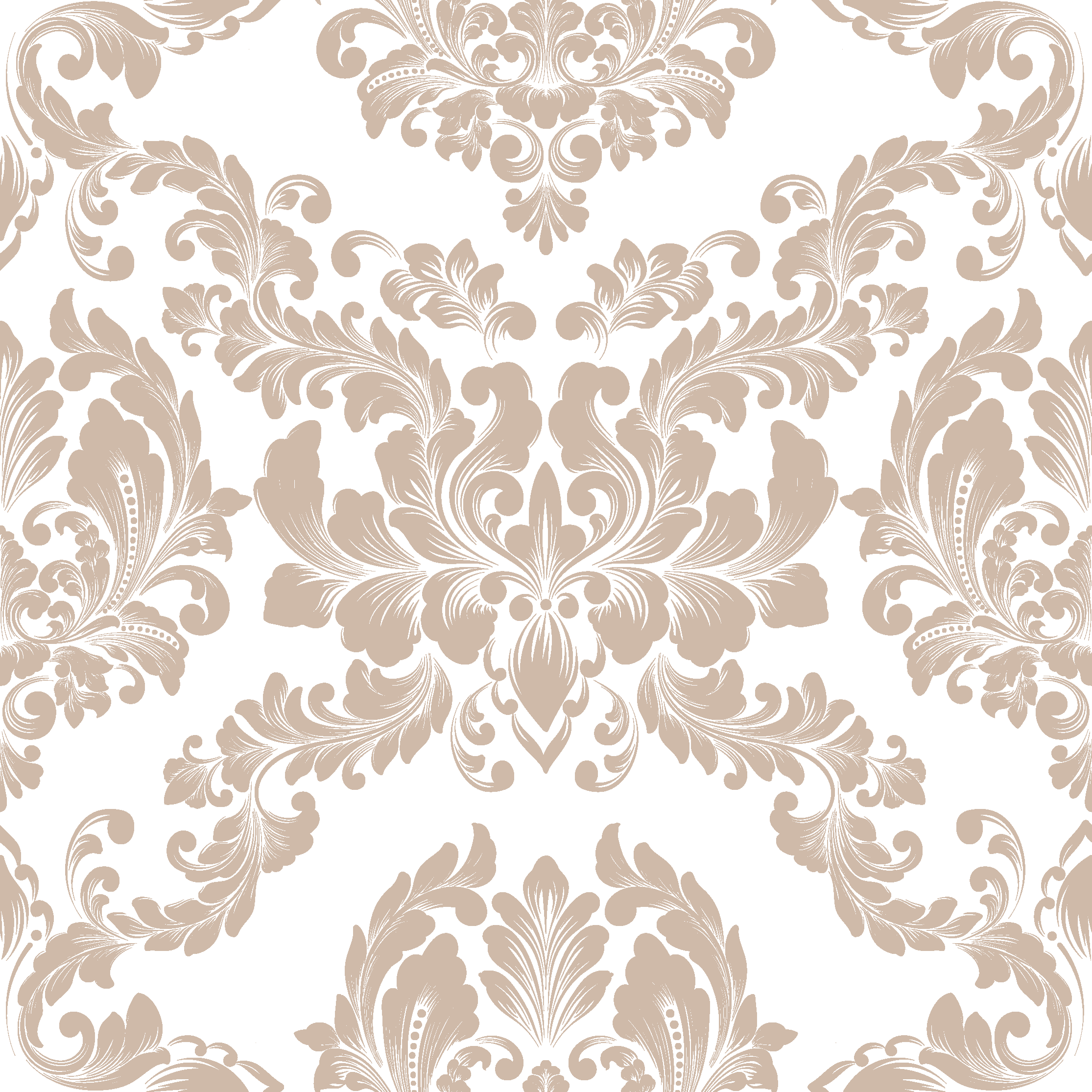 Vintage pvc halı - damask desenli halı - TenStickers